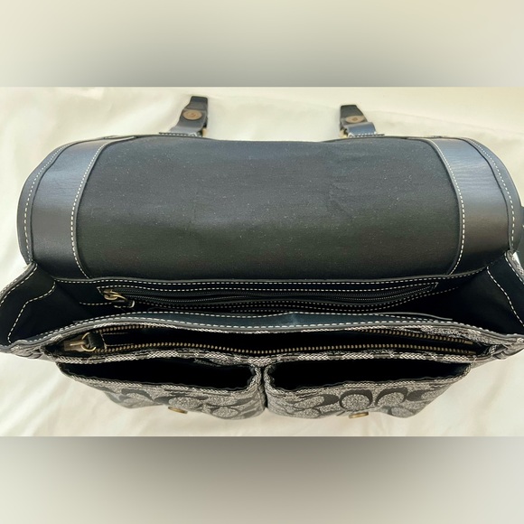 Coach 70077 Signature Shoulder Bag PVC PRE-OWNED - Picture 6 of 13